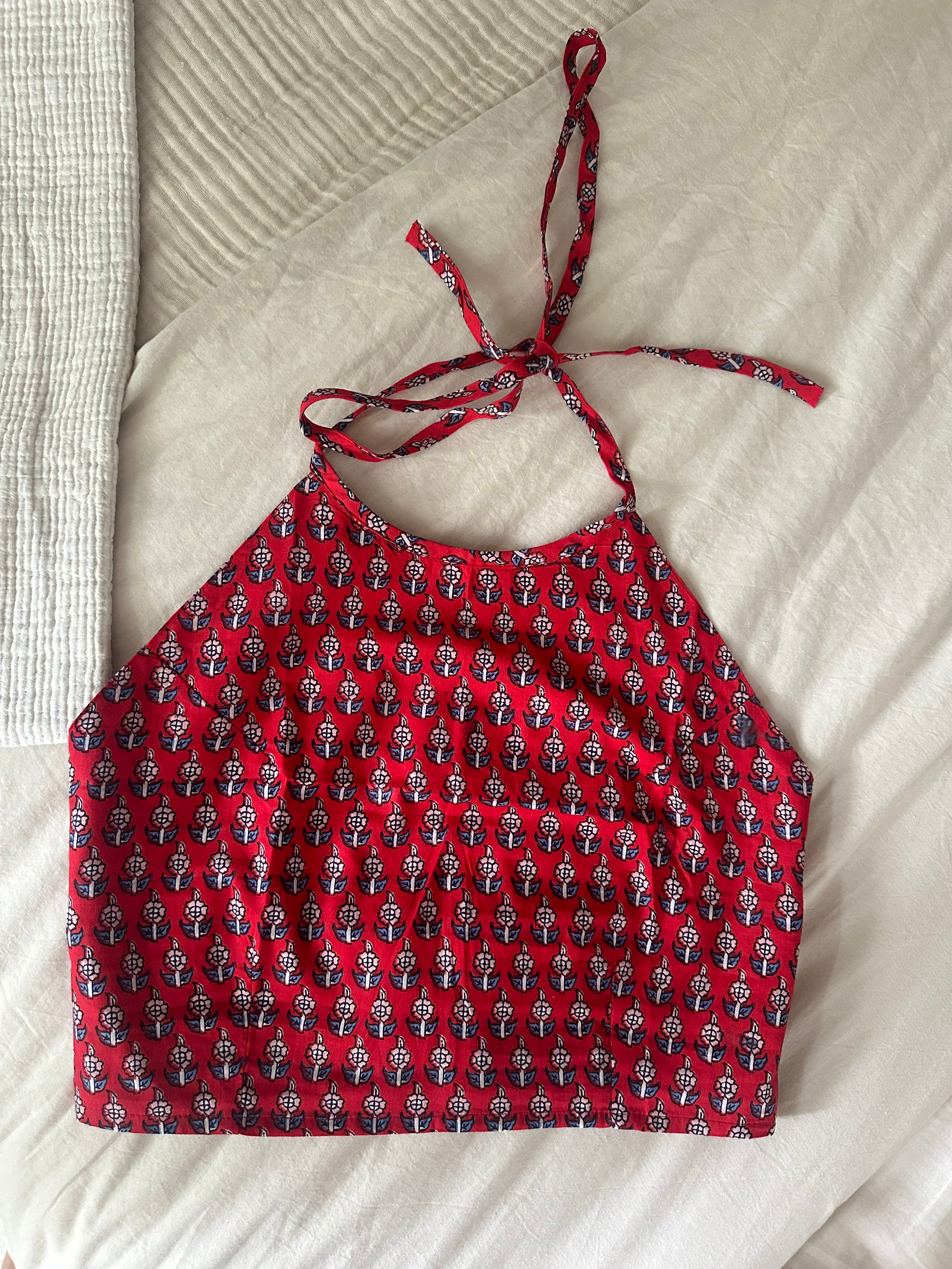 Apple Crumble Halter Top