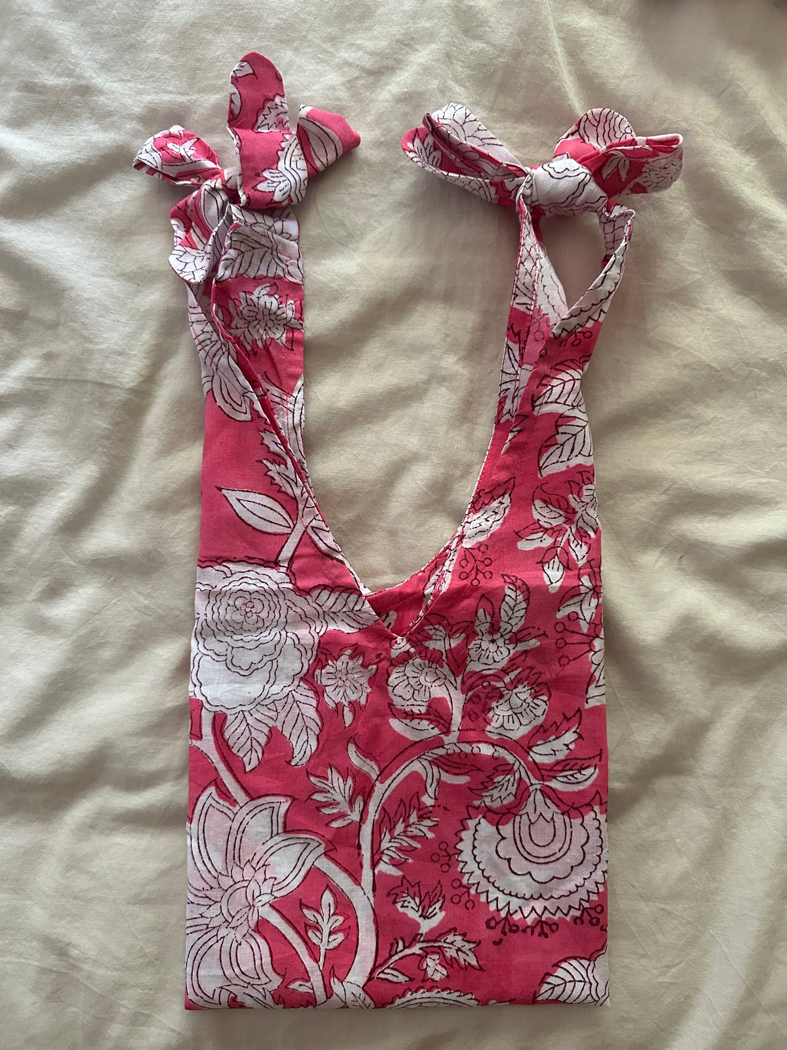 Cherry Crumble Bow Tie Top