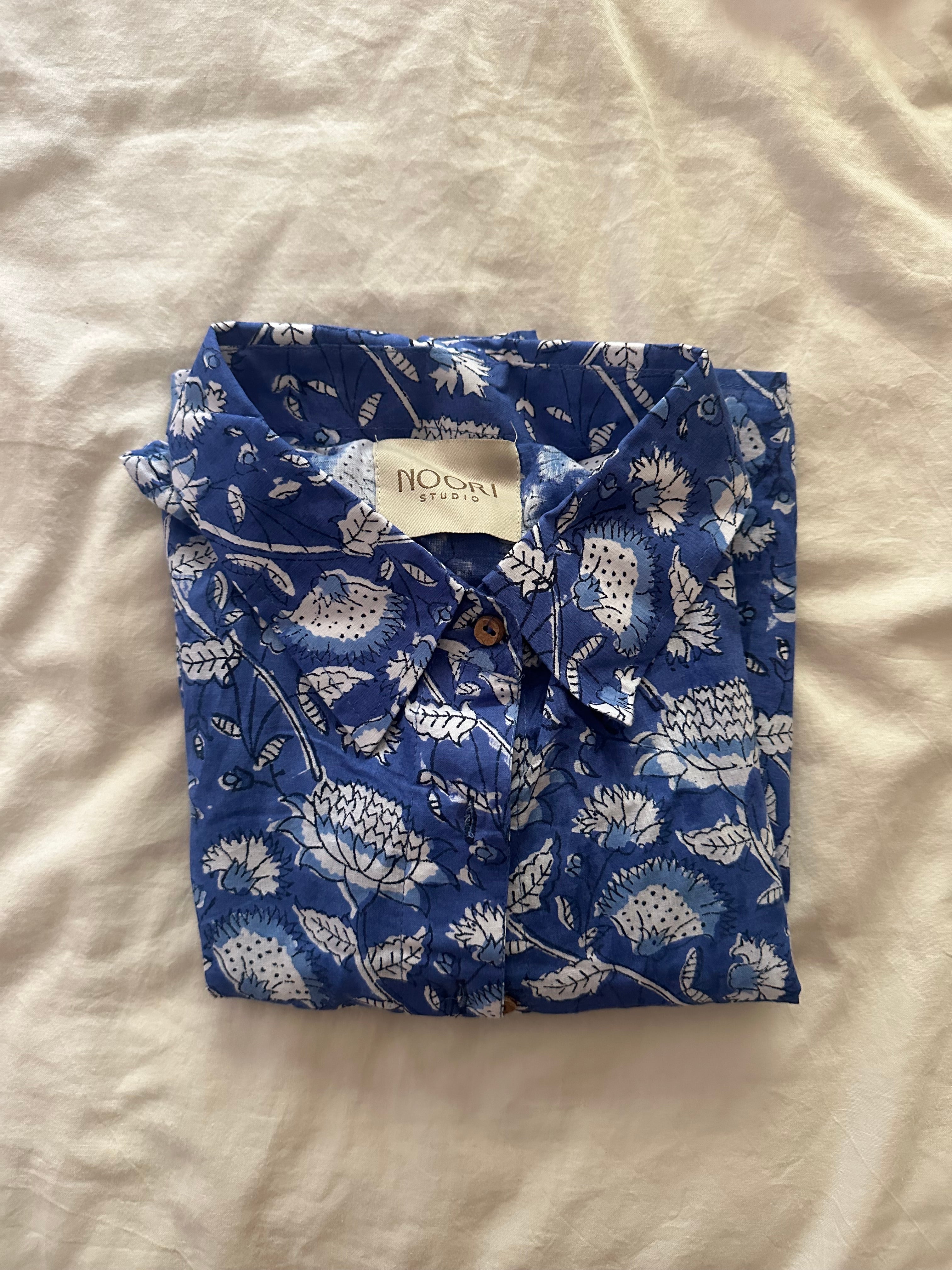 Blueberries & Cream Crop Shirt