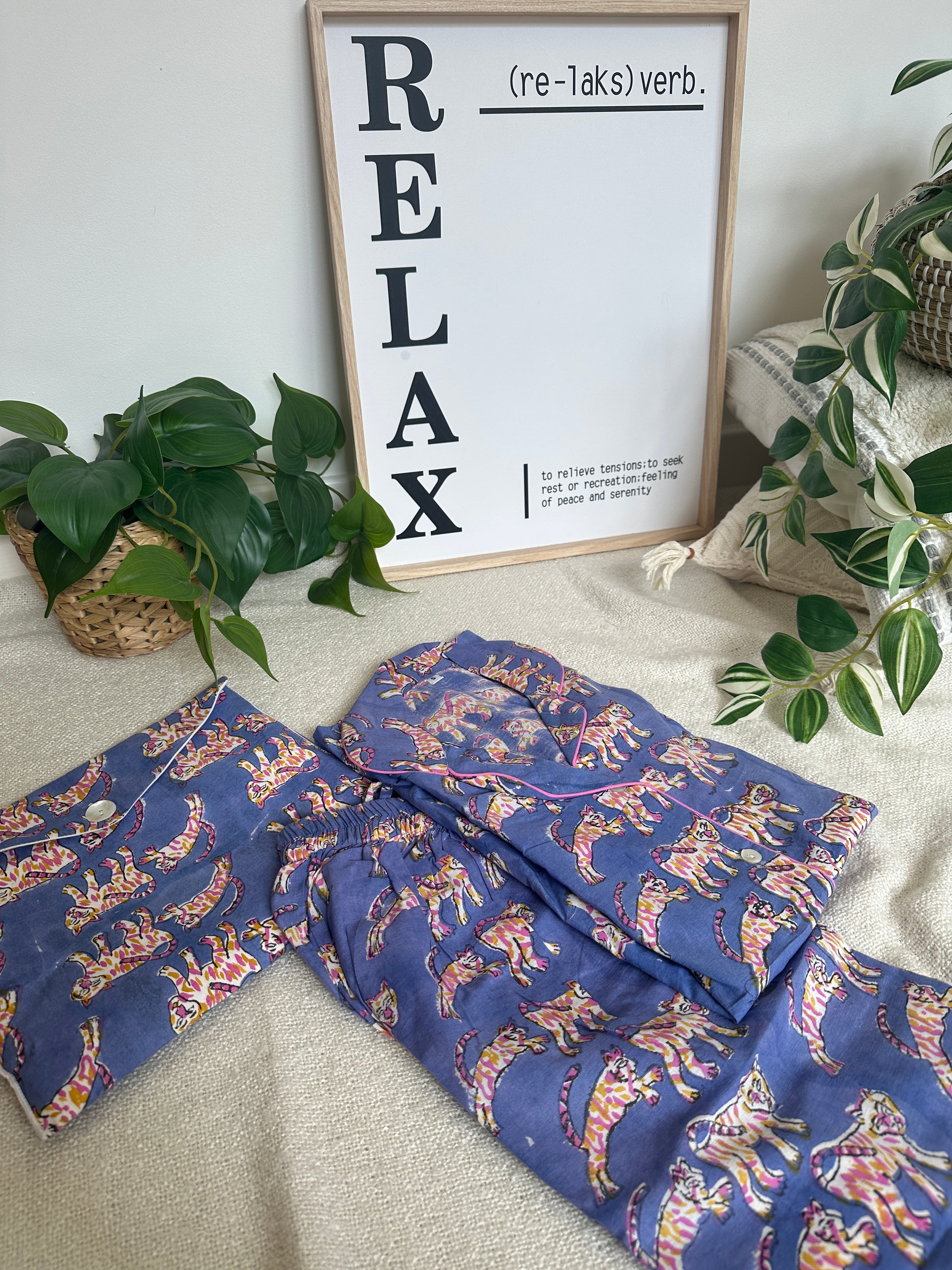 Tiger Trail Full Length Pyjama Set