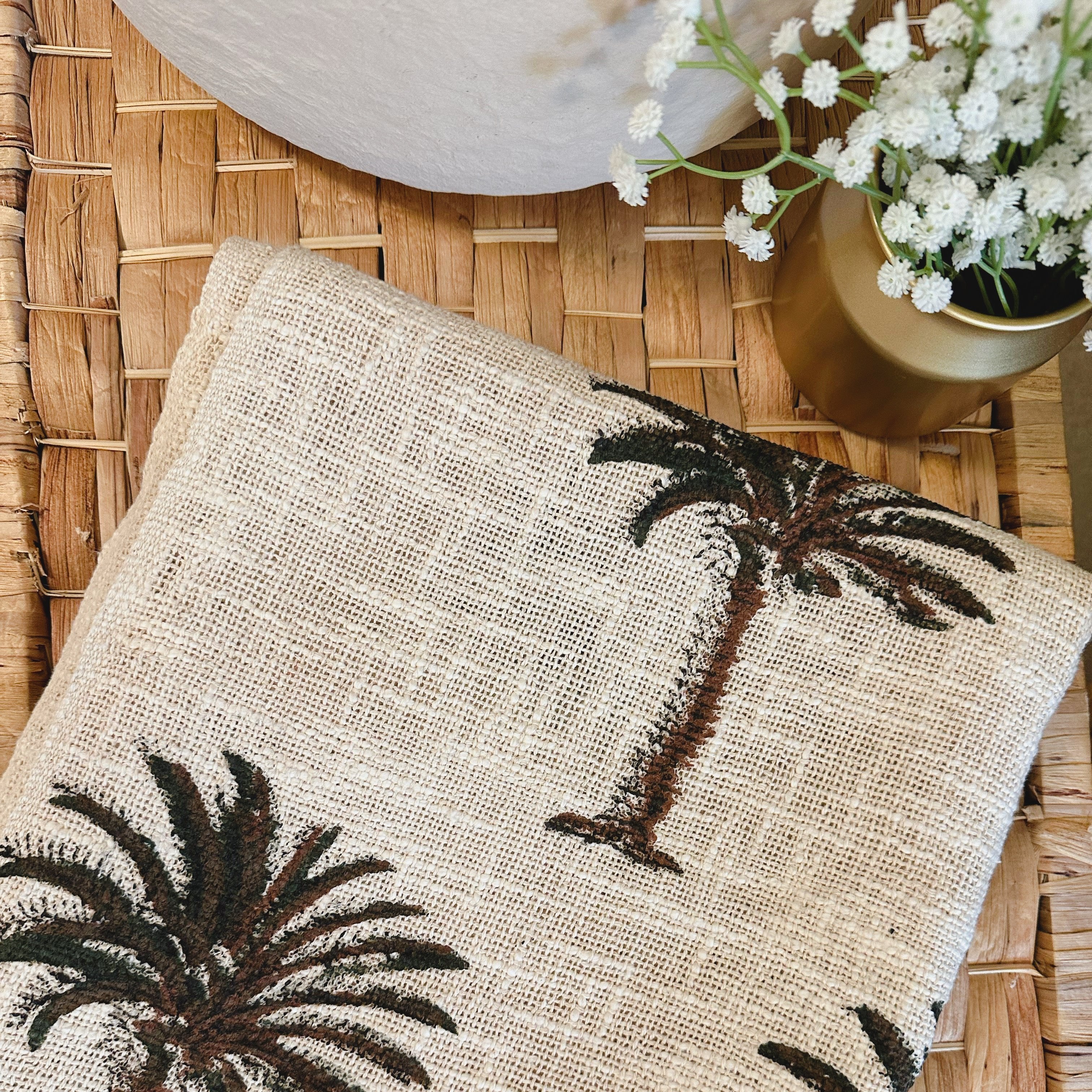 Palm Tree Pannacotta Throw