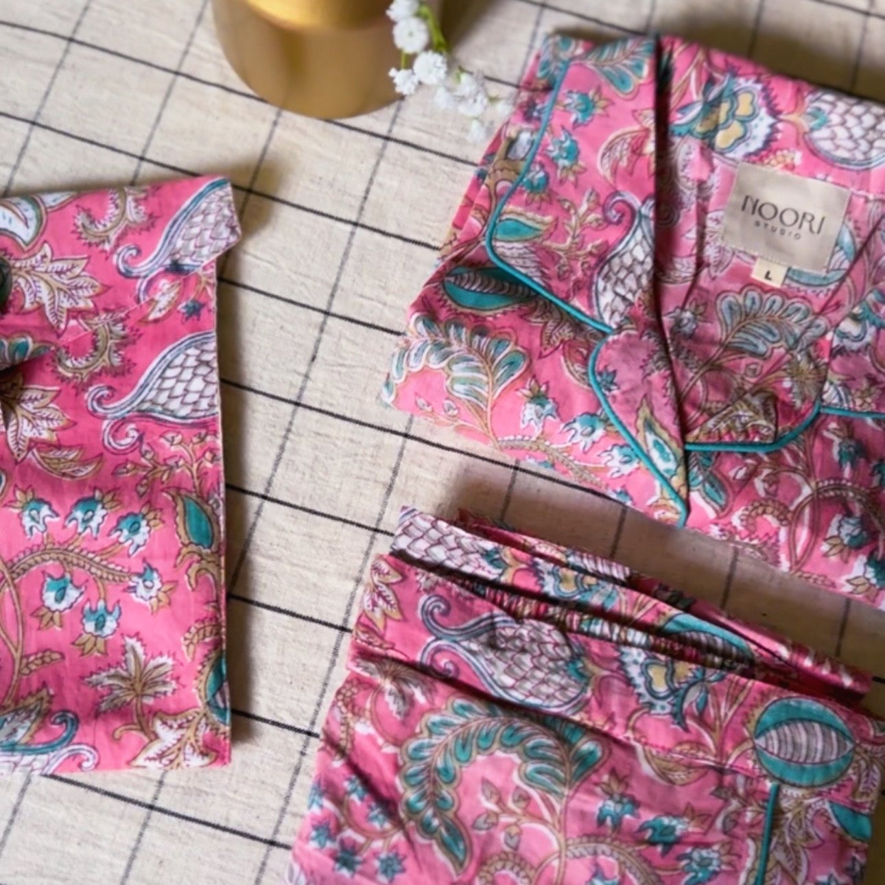 Raspberry Sorbet Full Length Pyjamas