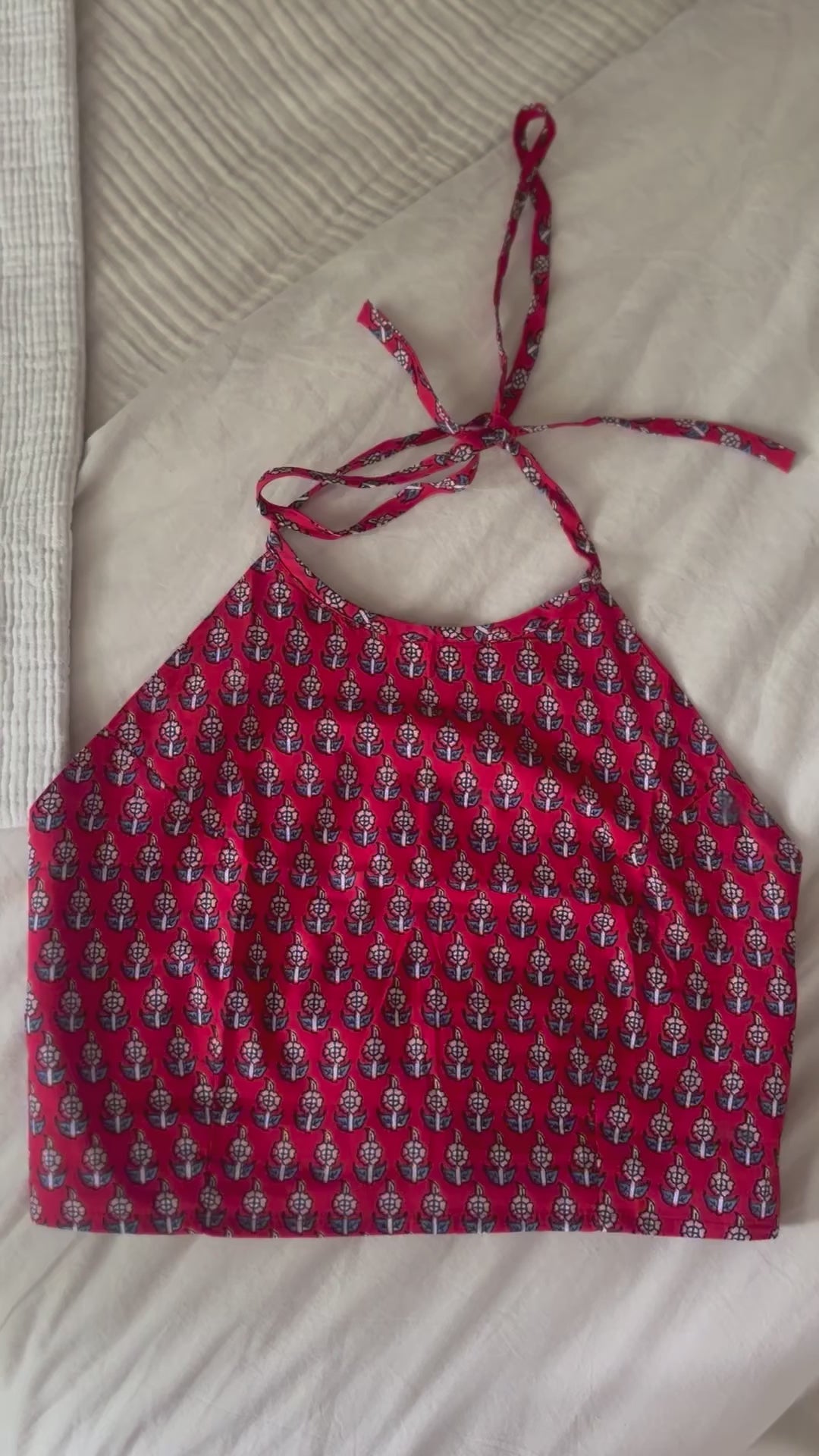 Apple Crumble Halter Top