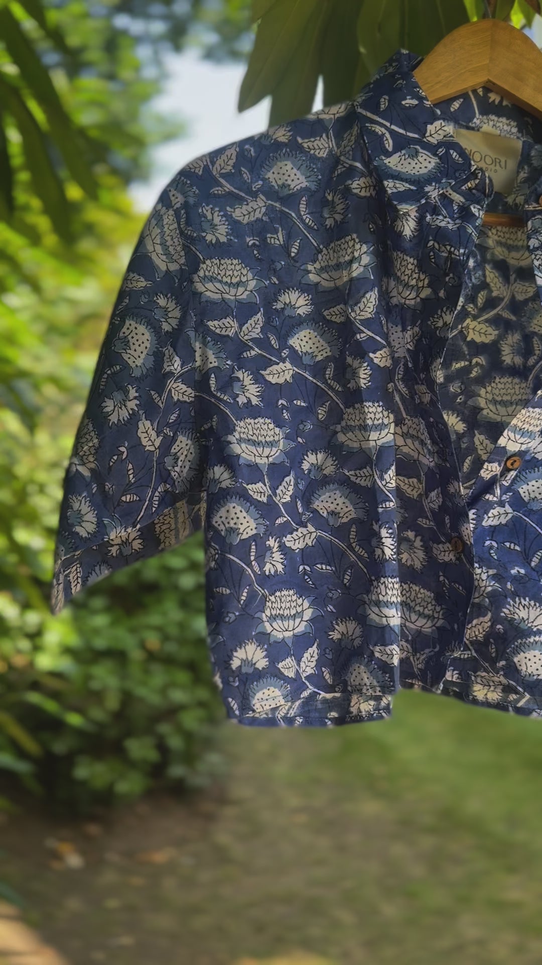 Blueberries & Cream Crop Shirt