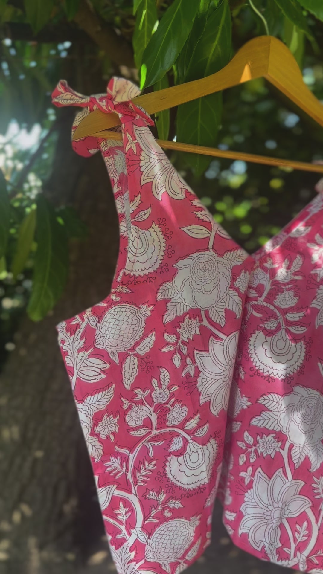 Cherry Crumble Bow Tie Top